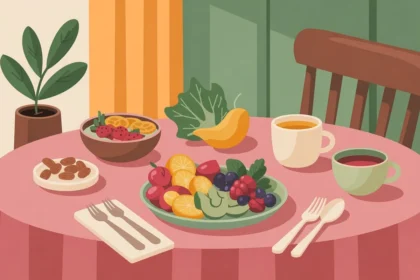 Healthy and unhealthy foods for managing anxiety, showing what to eat and what to avoid