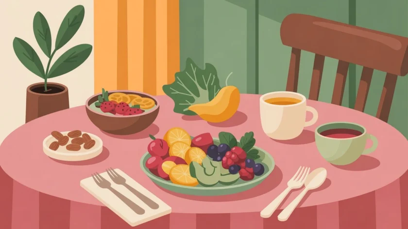 Healthy and unhealthy foods for managing anxiety, showing what to eat and what to avoid