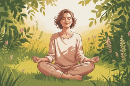 A woman enjoying sunlight outdoors to boost mood and reduce anxiety naturally through Vitamin D exposure