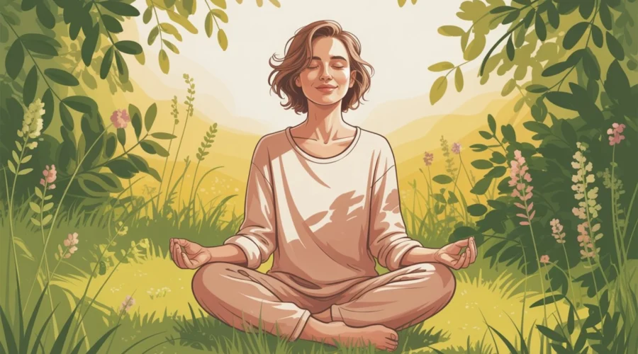 A woman enjoying sunlight outdoors to boost mood and reduce anxiety naturally through Vitamin D exposure